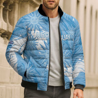 Uruguay 2026 Football Custom Bomber Puffer Jacket Vamos La Celeste Sol de Mayo Style