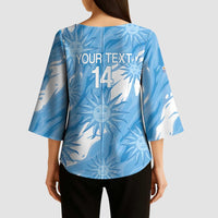 Uruguay 2026 Football Custom Kimono Sleeve Blouse Vamos La Celeste Sol de Mayo Style