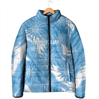 Uruguay 2026 Football Custom Padded Jacket Vamos La Celeste Sol de Mayo Style