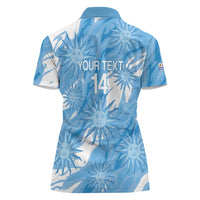 Uruguay 2026 Football Custom Women Polo Shirt Vamos La Celeste Sol de Mayo Style