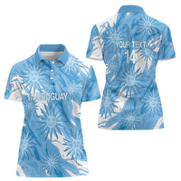Uruguay 2026 Football Custom Women Polo Shirt Vamos La Celeste Sol de Mayo Style