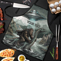 Bigfoot Loch Ness Monster UFO Believe Personalized Apron World Cryptids Gothic Style