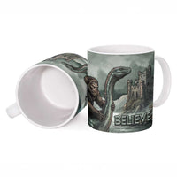 Bigfoot Loch Ness Monster UFO Believe Personalized Ceramic Mug World Cryptids Gothic Style