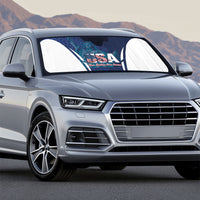 United States 2026 Soccer Auto Sun Shade Go USA One Nation One Team