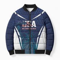 United States 2026 Soccer Custom Bomber Puffer Jacket Go USA One Nation One Team