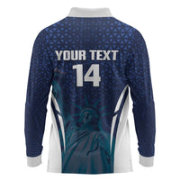 United States 2026 Soccer Custom Long Sleeve Polo Shirt Go USA One Nation One Team