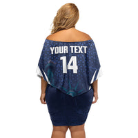 United States 2026 Soccer Custom Off Shoulder Short Dress Go USA One Nation One Team