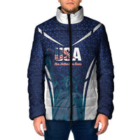 United States 2026 Soccer Custom Padded Jacket Go USA One Nation One Team