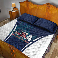 United States 2026 Soccer Quilt Bed Set Go USA One Nation One Team