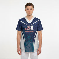 United States 2026 Soccer Custom Scrub Top Go USA One Nation One Team