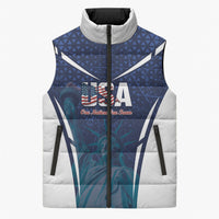 United States 2026 Soccer Custom Sleeveless Puffer Jacket Go USA One Nation One Team
