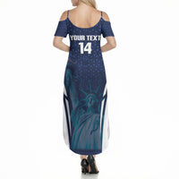 United States 2026 Soccer Custom Summer Maxi Dress Go USA One Nation One Team