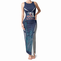 United States 2026 Soccer Custom Tank Maxi Dress Go USA One Nation One Team