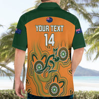 Personalised Australia Rugby Hawaiian Shirt 2023 Go Wallabies Aboriginal World Cup - Wonder Print Shop