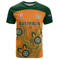 Personalised Australia Rugby T Shirt 2023 Go Wallabies Aboriginal World Cup - Wonder Print Shop