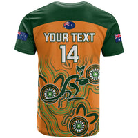 Personalised Australia Rugby T Shirt 2023 Go Wallabies Aboriginal World Cup - Wonder Print Shop