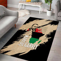 Marcus Garvey Day Area Rug UNIA Flag Mix African Map - Wonder Print Shop