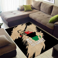 Marcus Garvey Day Area Rug UNIA Flag Mix African Map - Wonder Print Shop