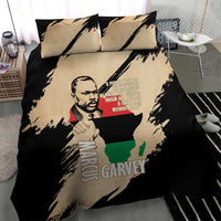 Marcus Garvey Day Bedding Set UNIA Flag Mix African Map - Wonder Print Shop