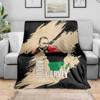 Marcus Garvey Day Blanket UNIA Flag Mix African Map - Wonder Print Shop
