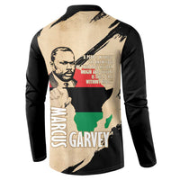 Marcus Garvey Day Button Sweatshirt UNIA Flag Mix African Map - Wonder Print Shop