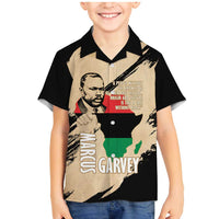 Marcus Garvey Day Family Matching Mermaid Dress and Hawaiian Shirt UNIA Flag Mix African Map - Wonder Print Shop