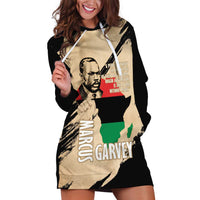 Marcus Garvey Day Hoodie Dress UNIA Flag Mix African Map - Wonder Print Shop
