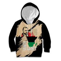 Marcus Garvey Day Kid Hoodie UNIA Flag Mix African Map - Wonder Print Shop