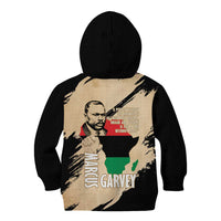 Marcus Garvey Day Kid Hoodie UNIA Flag Mix African Map - Wonder Print Shop