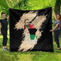 Marcus Garvey Day Quilt UNIA Flag Mix African Map - Wonder Print Shop