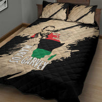Marcus Garvey Day Quilt Bed Set UNIA Flag Mix African Map - Wonder Print Shop