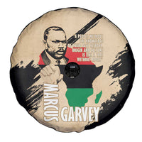 Marcus Garvey Day Spare Tire Cover UNIA Flag Mix African Map - Wonder Print Shop