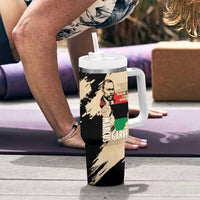 Marcus Garvey Day Tumbler With Handle UNIA Flag Mix African Map - Wonder Print Shop