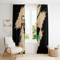 Marcus Garvey Day Window Curtain UNIA Flag Mix African Map - Wonder Print Shop