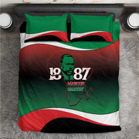 Marcus Garvey 1887 Bedding Set African Map Curves Style - Wonder Print Shop