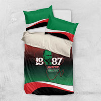 Marcus Garvey 1887 Bedding Set African Map Curves Style - Wonder Print Shop