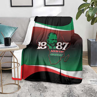 Marcus Garvey 1887 Blanket African Map Curves Style - Wonder Print Shop