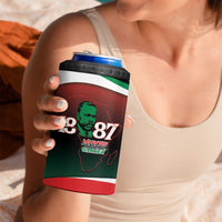 Marcus Garvey 1887 4 in 1 Can Cooler Tumbler African Map Curves Style - Wonder Print Shop