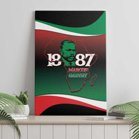 Marcus Garvey 1887 Canvas Wall Art African Map Curves Style - Wonder Print Shop