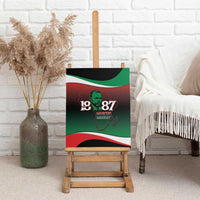 Marcus Garvey 1887 Canvas Wall Art African Map Curves Style - Wonder Print Shop