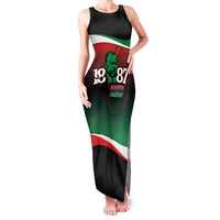 Marcus Garvey 1887 Family Matching Tank Maxi Dress and Hawaiian Shirt African Map Curves Style - Wonder Print Shop