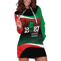 Marcus Garvey 1887 Hoodie Dress African Map Curves Style - Wonder Print Shop