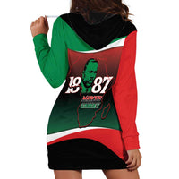 Marcus Garvey 1887 Hoodie Dress African Map Curves Style - Wonder Print Shop
