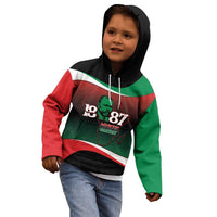 Marcus Garvey 1887 Kid Hoodie African Map Curves Style - Wonder Print Shop