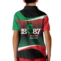 Marcus Garvey 1887 Kid Polo Shirt African Map Curves Style - Wonder Print Shop