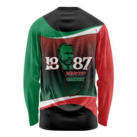 Marcus Garvey 1887 Long Sleeve Shirt African Map Curves Style - Wonder Print Shop