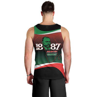Marcus Garvey 1887 Men Tank Top African Map Curves Style - Wonder Print Shop