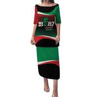 Marcus Garvey 1887 Puletasi African Map Curves Style - Wonder Print Shop