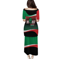 Marcus Garvey 1887 Puletasi African Map Curves Style - Wonder Print Shop