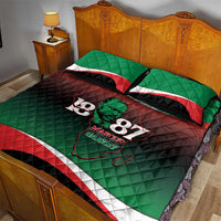 Marcus Garvey 1887 Quilt Bed Set African Map Curves Style - Wonder Print Shop